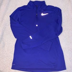 Nike blue quarter zip